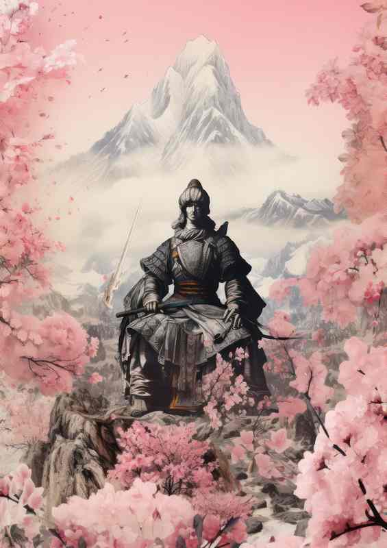 Samurai at Mount Fuji