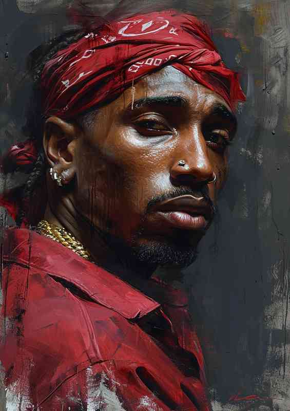 Hip hop art style tupac