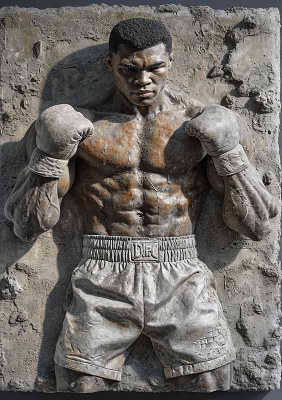 Muhammed ali blended art street style