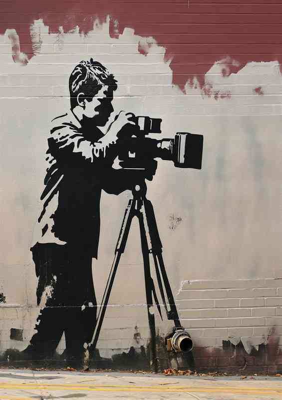 Principles of marketing in the style of Banksy