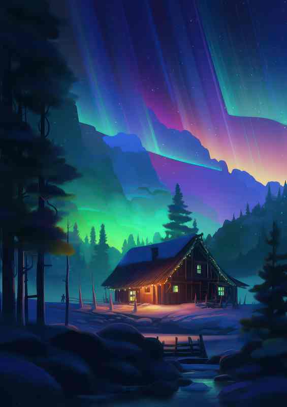 The Dance of Light Aurora Covered Landscapes