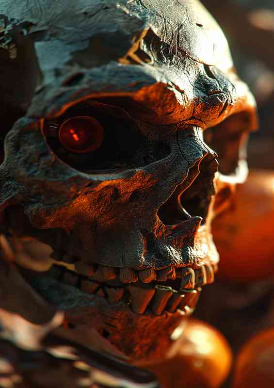 Skull zombie art