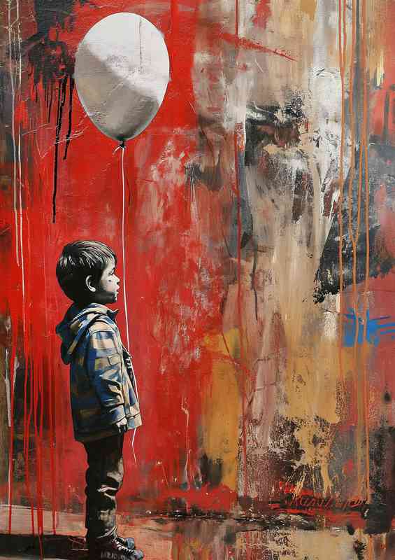 The Lost boy with the white balloon
