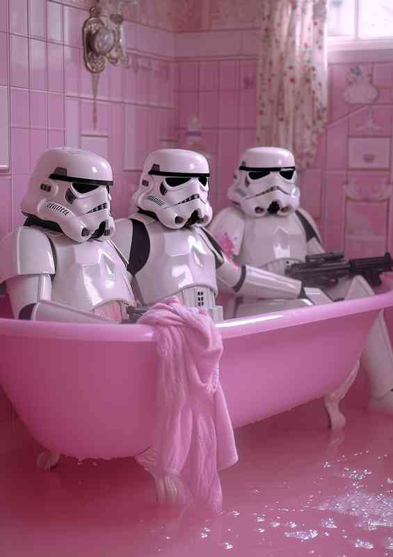 The Pink Bath tub caring is sharing