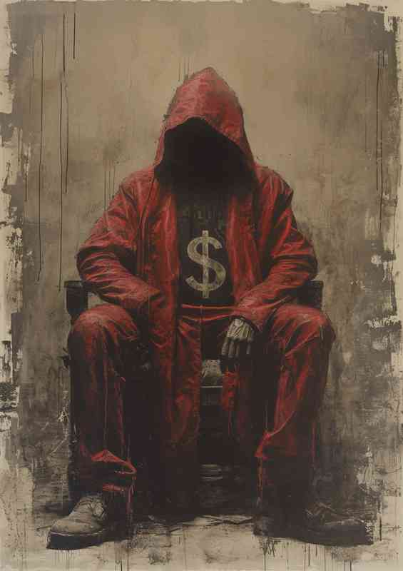 The red hooded dollar man