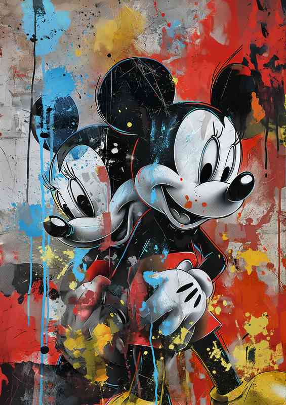 splatters in love urban street art