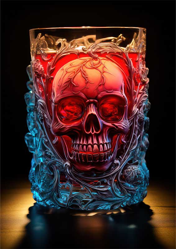 Skullcarve Aviation Analytics Cocktail Glass