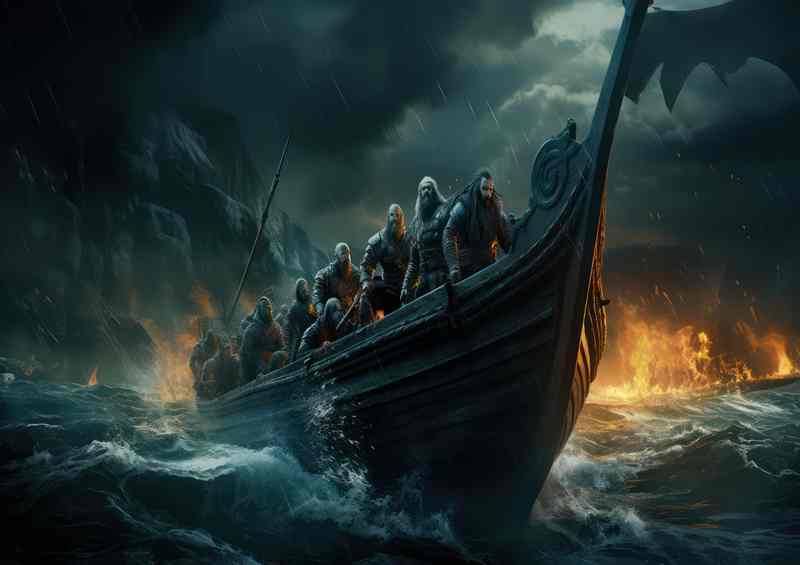 Story Behind Viking Dragon Boats in battle
