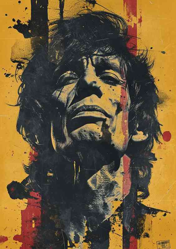 street art poster of a man