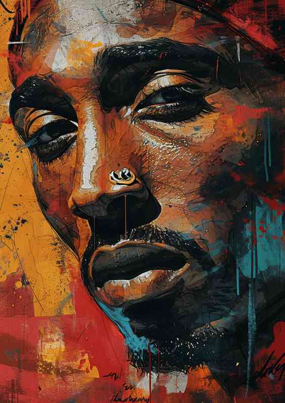 tupac graffiti street art