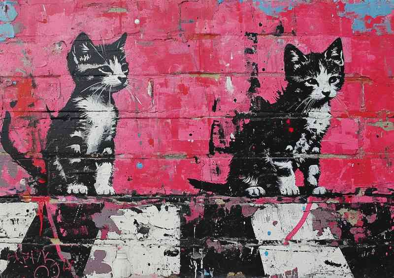 Abby road cats crossing art