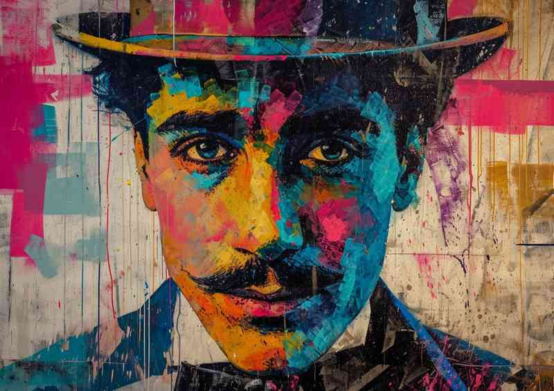 Featuring charlie chaplin street art