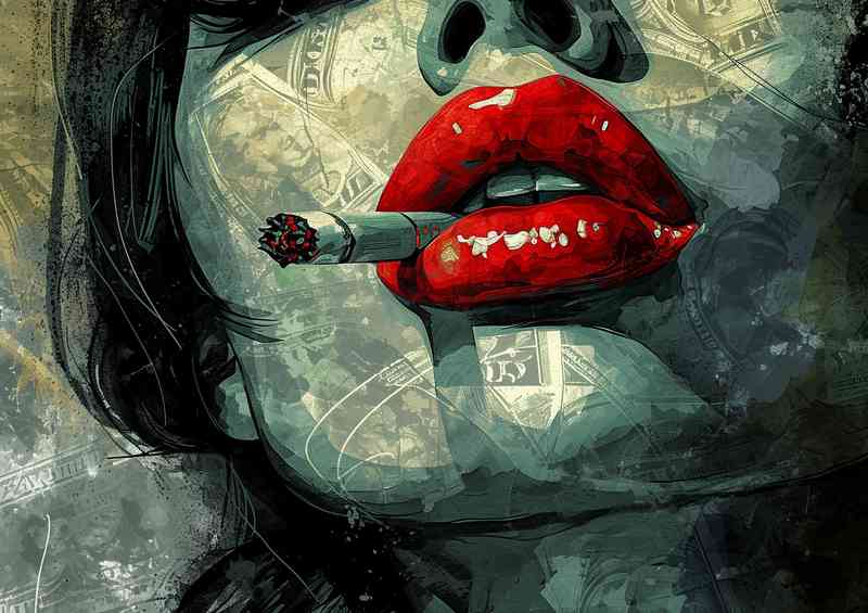 Girl with the red lips
