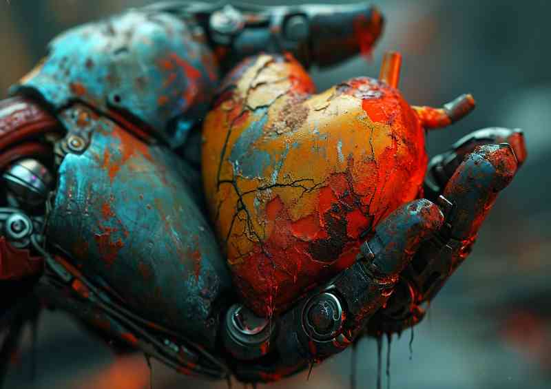 Holding my heart street art