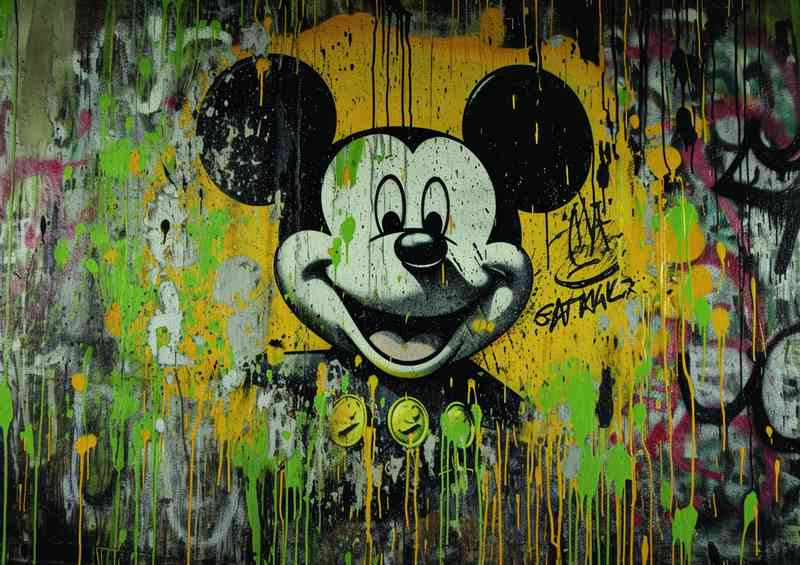 Money and graffiti art