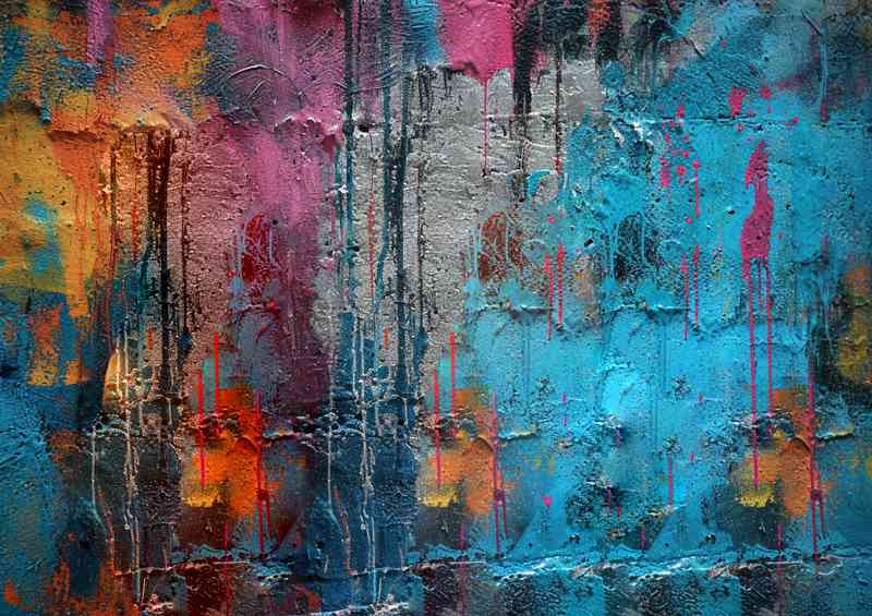 Wall of graffiti street art