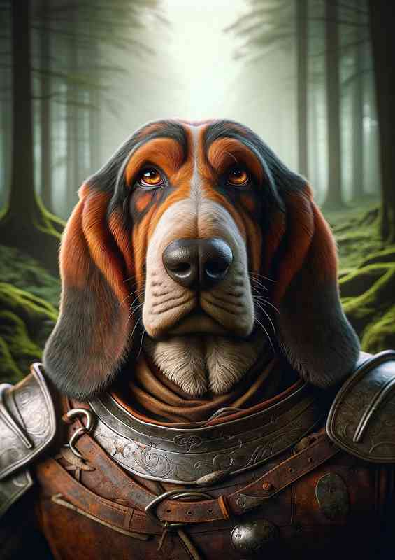 Basset hound warrior