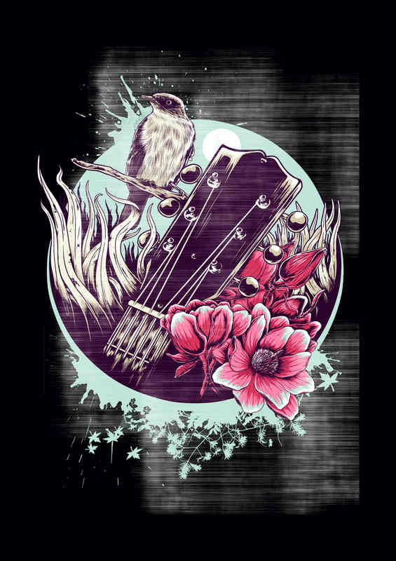 Musical Bird soulful playing