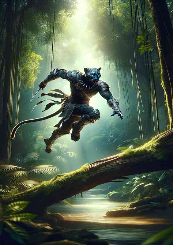 Dynamic action Envision a stealthy panther