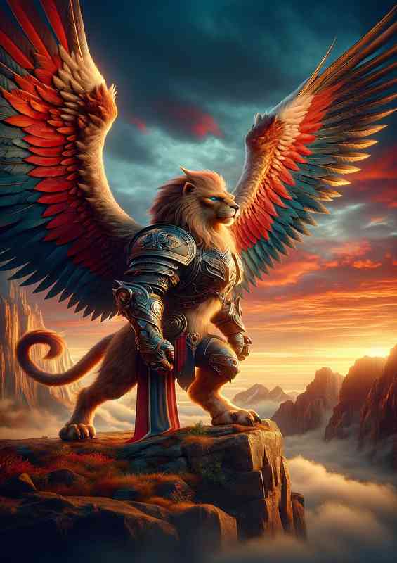 Fantastic composition features the heart of a lion