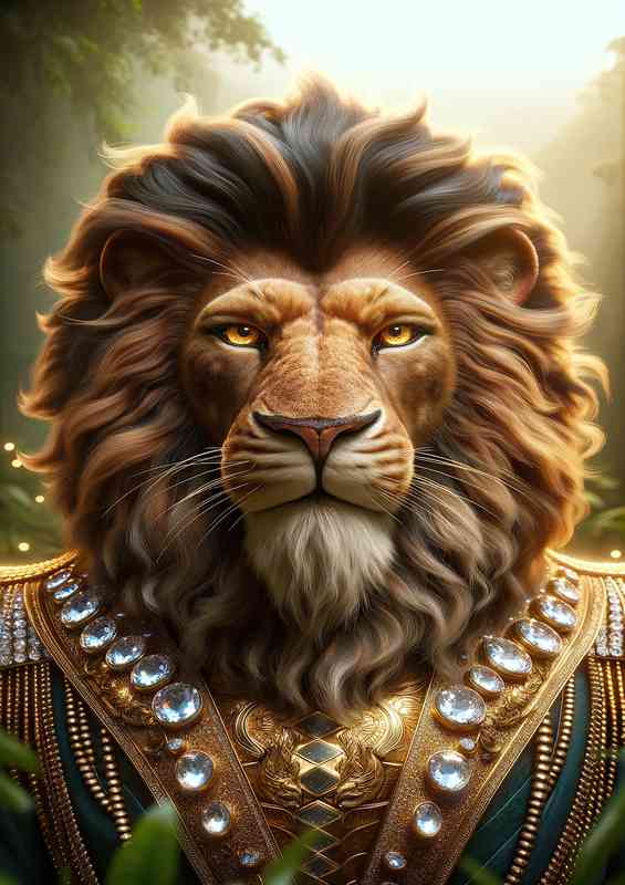 Lion king capturing the majesty in his eyes