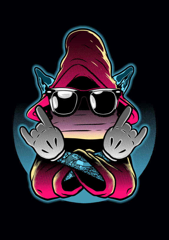 Orko Halftone Metal Poster