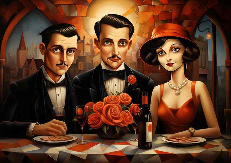 Out For Dinner retro style