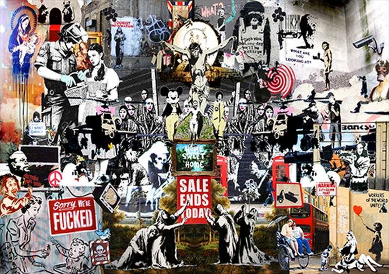 Banksy collage