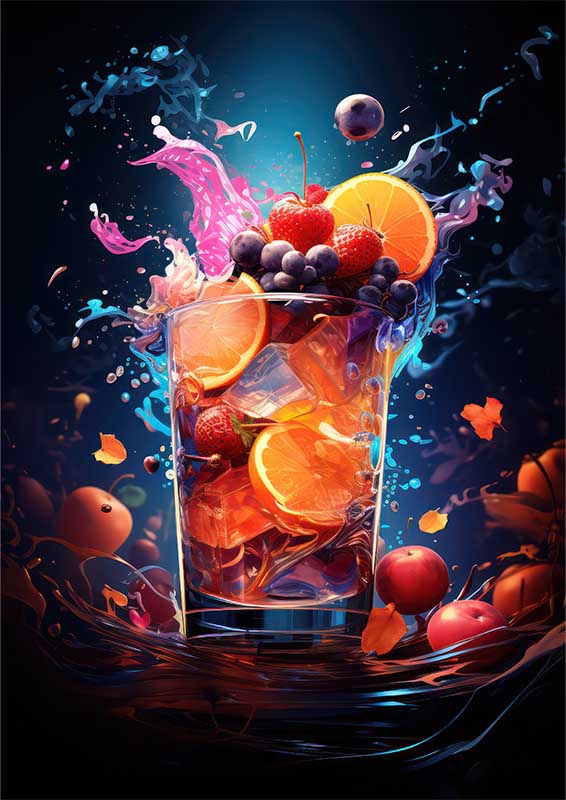Enigma Euphoria with fruits galore drink