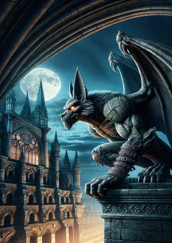 Warrior animal Envision a stoic gargoyle