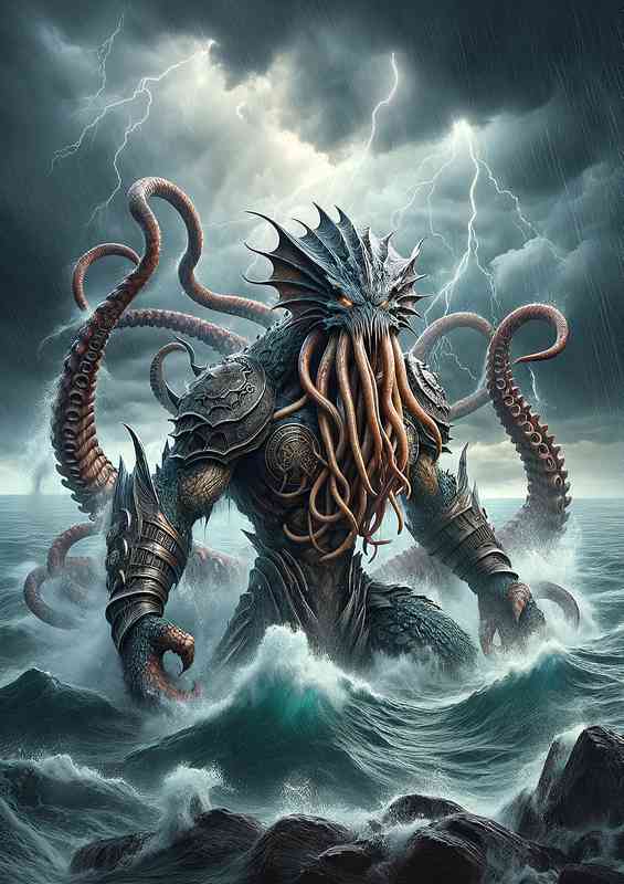 Warrior animal Visualize an imposing kraken