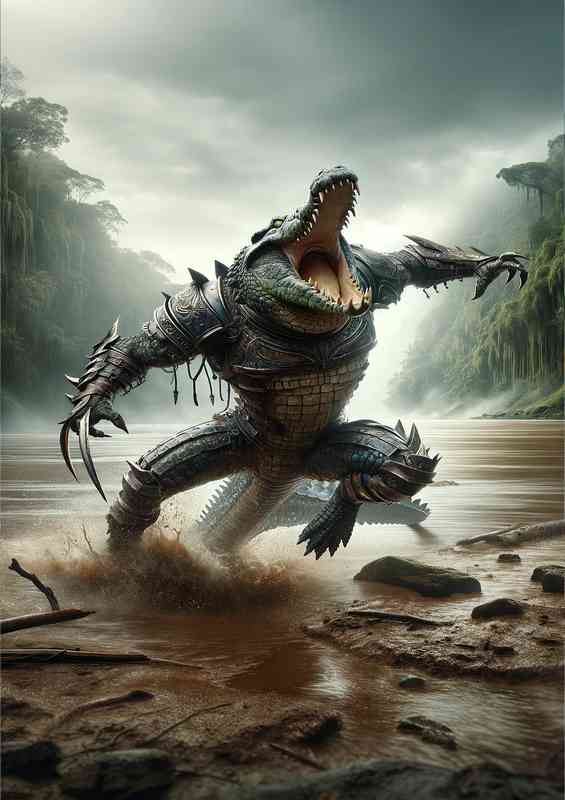 Warrior animal formidable crocodile
