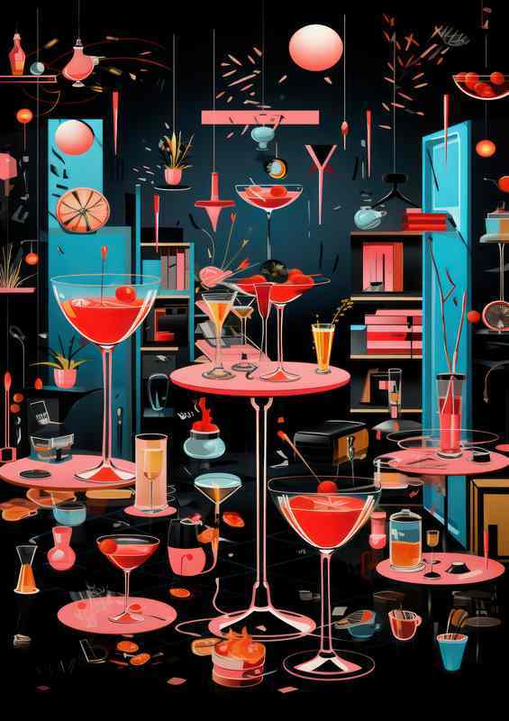 Cocktail party all night long drinks
