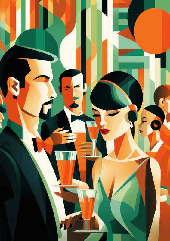 Disco Drinks retro style