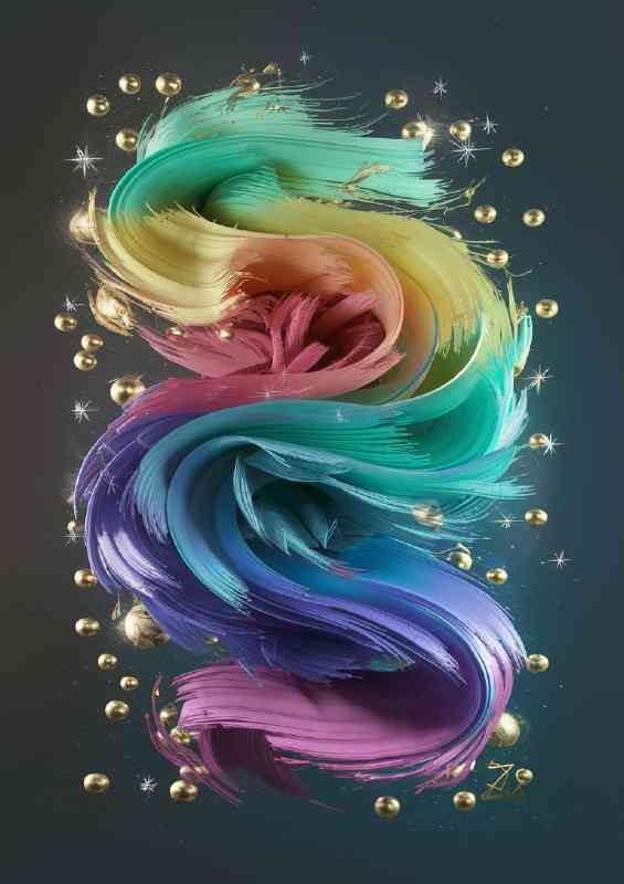 A visually striking and emotionally dynamic lines