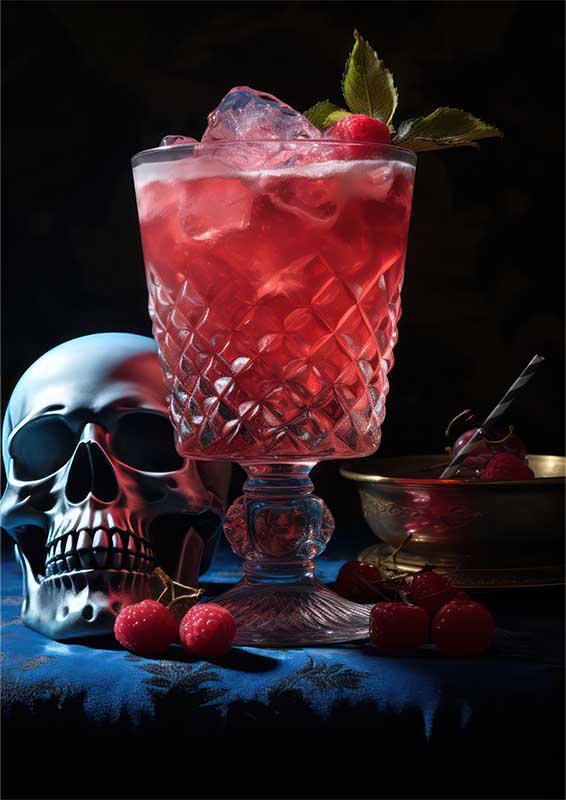 Frothy Peach and rasberry Perfection