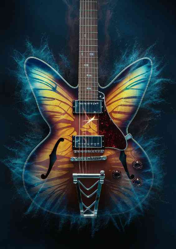 High quality Guitar in stunning blues