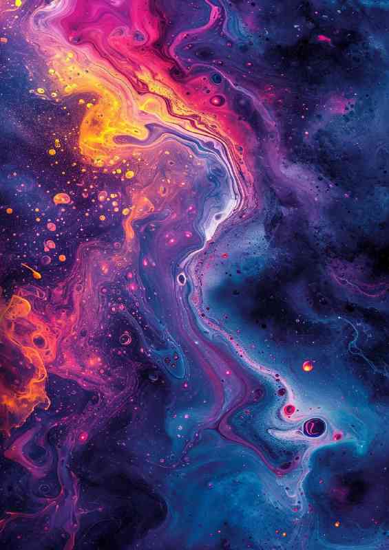 Liquid colours deep purples