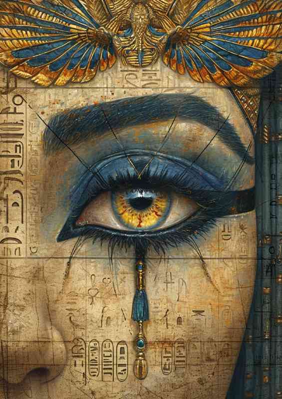 Eyes Egyptian portrait unique and gorgeous