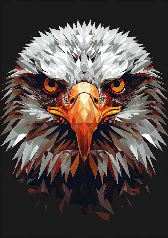 Abstract Eagle head geometric