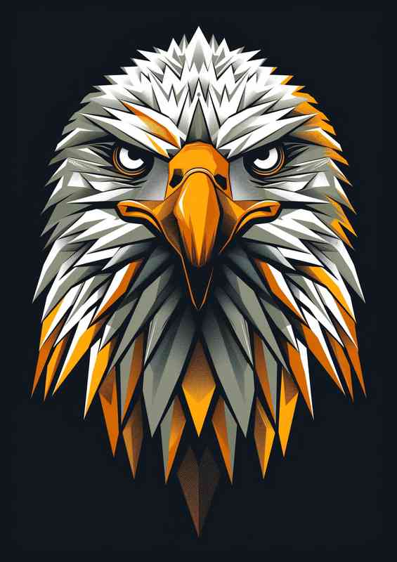 Abstract geometric Eagle head