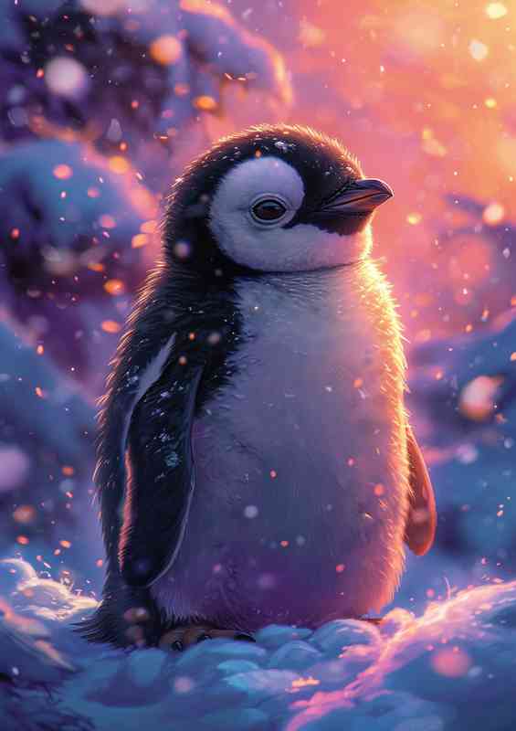 Cute cuddly penguin