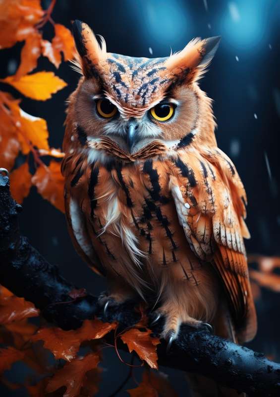 Owl in browns colour