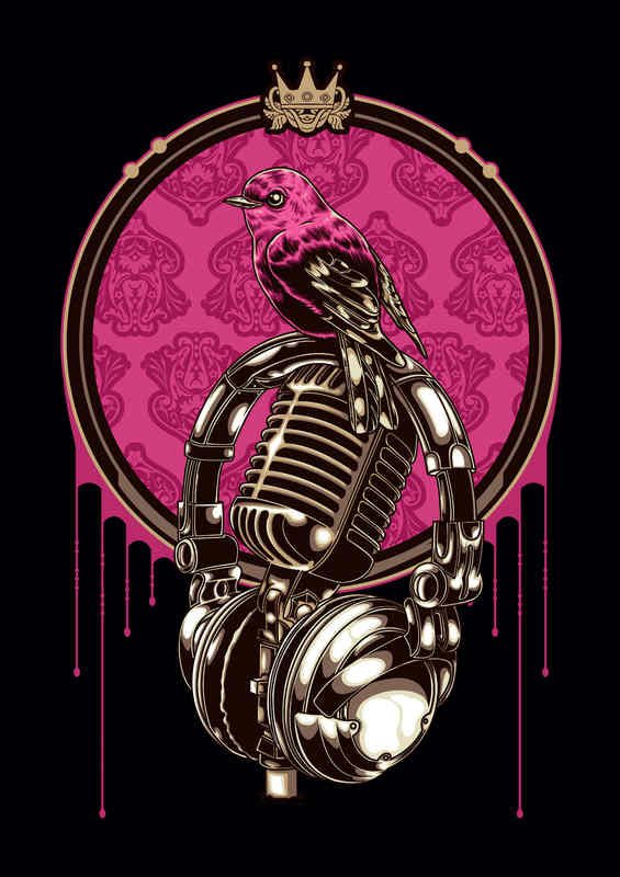 Mockingjay's Metal Sing Poster