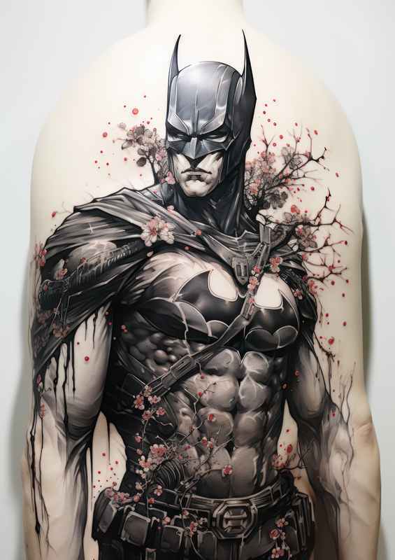 Batman Japanese ink Dreams and Nightmares
