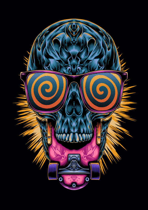 Skull and skate