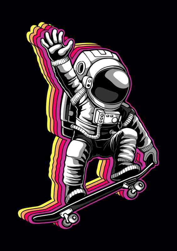 Astronaut skater boy