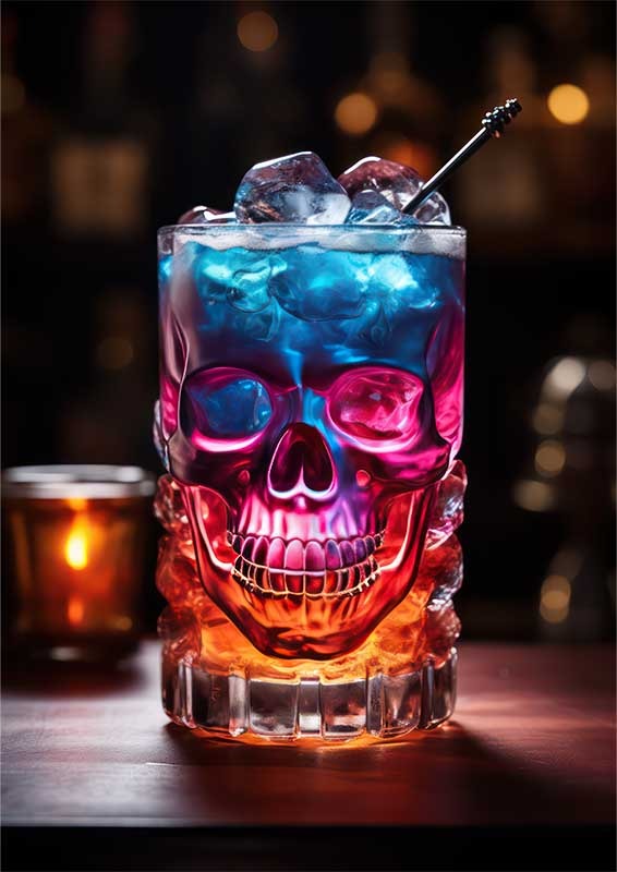 Starry Night Sipper skull cocktail