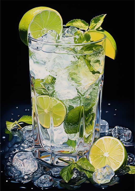 Zenith Zest water and lime cocktail drink