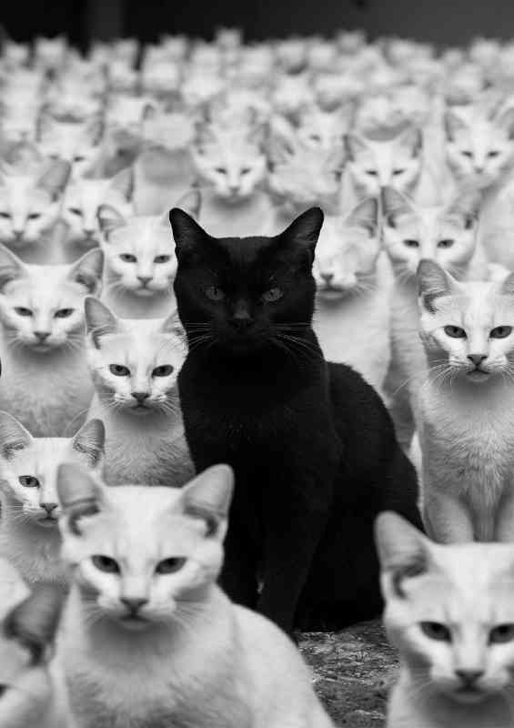 The Single black cat